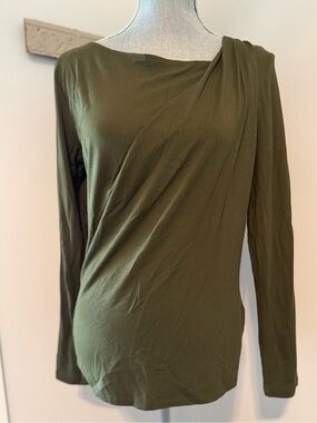 RONEN CHEN draped asymmetrical long sleeve elevated basic minimalist luxury